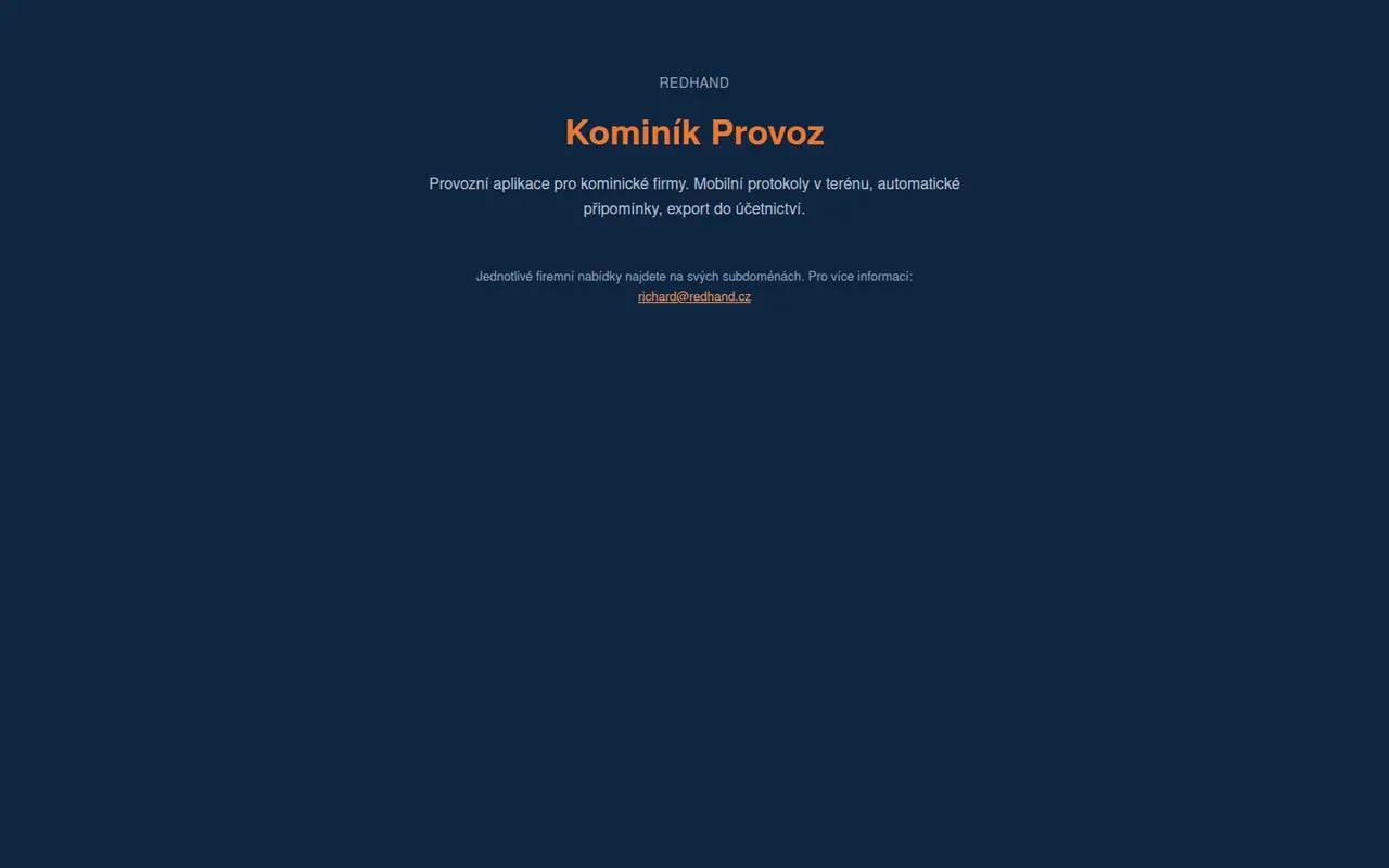 Kominík Provoz