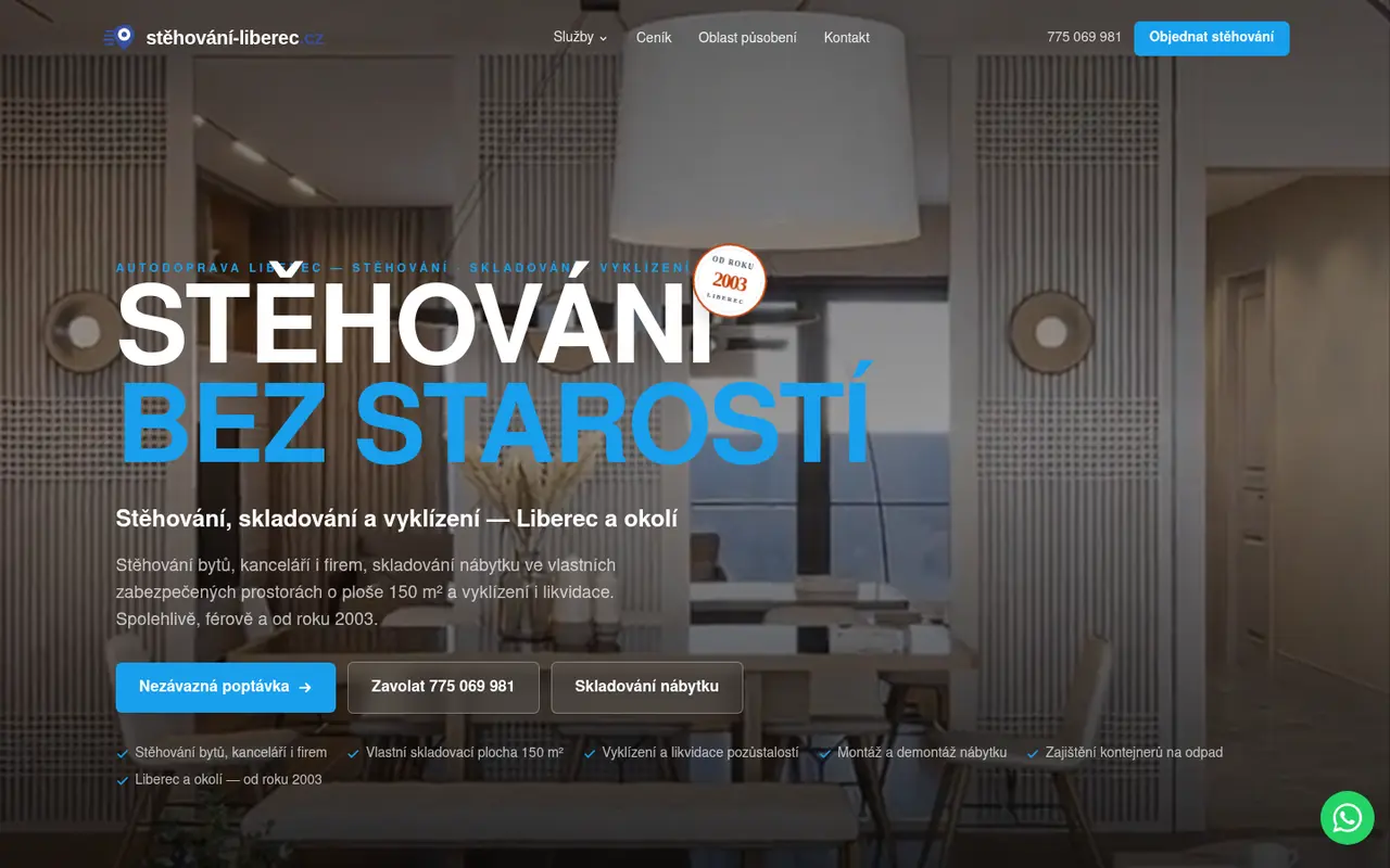 Stěhování Liberec